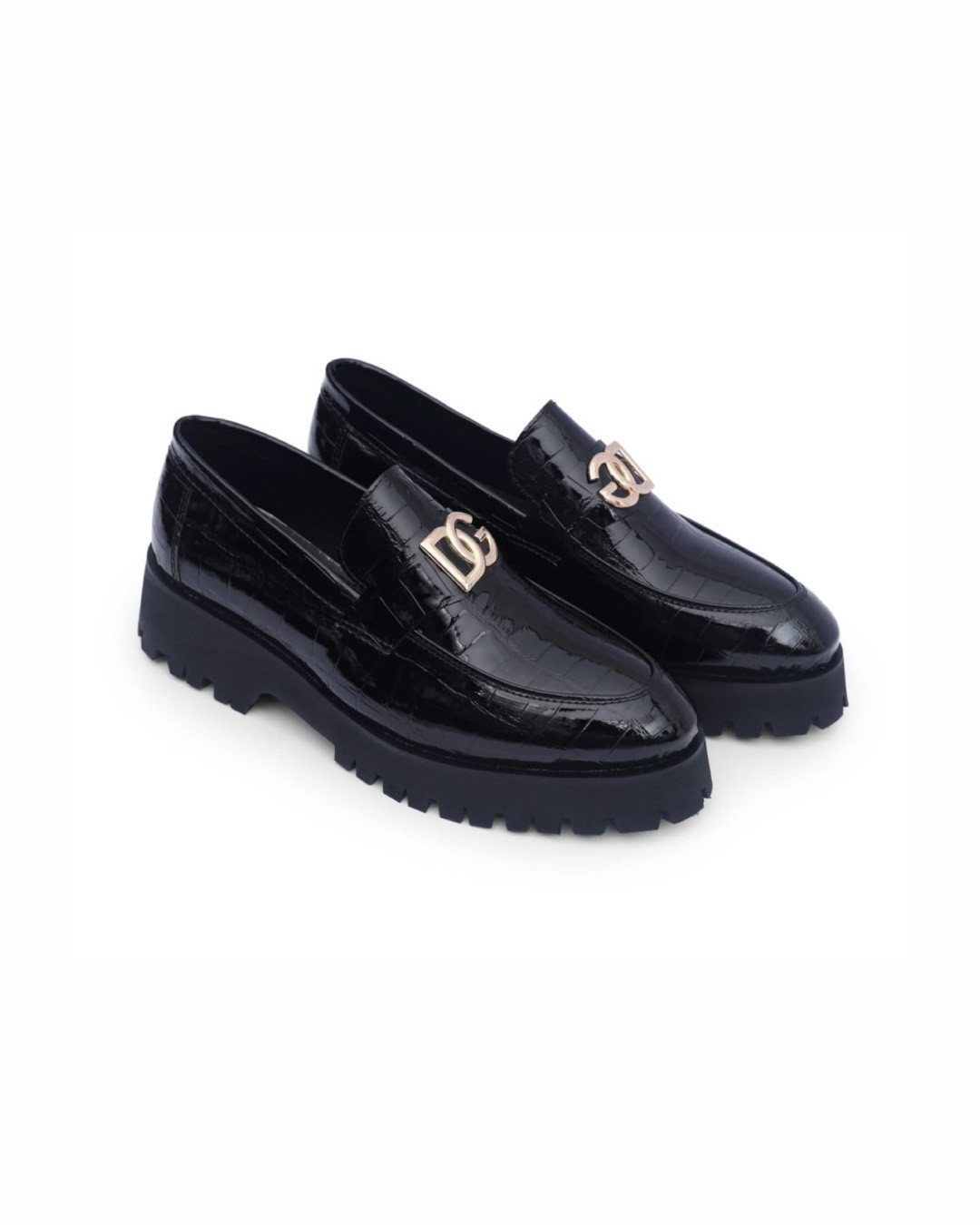 Elite Croc-Embossed Loafers – DG Edition