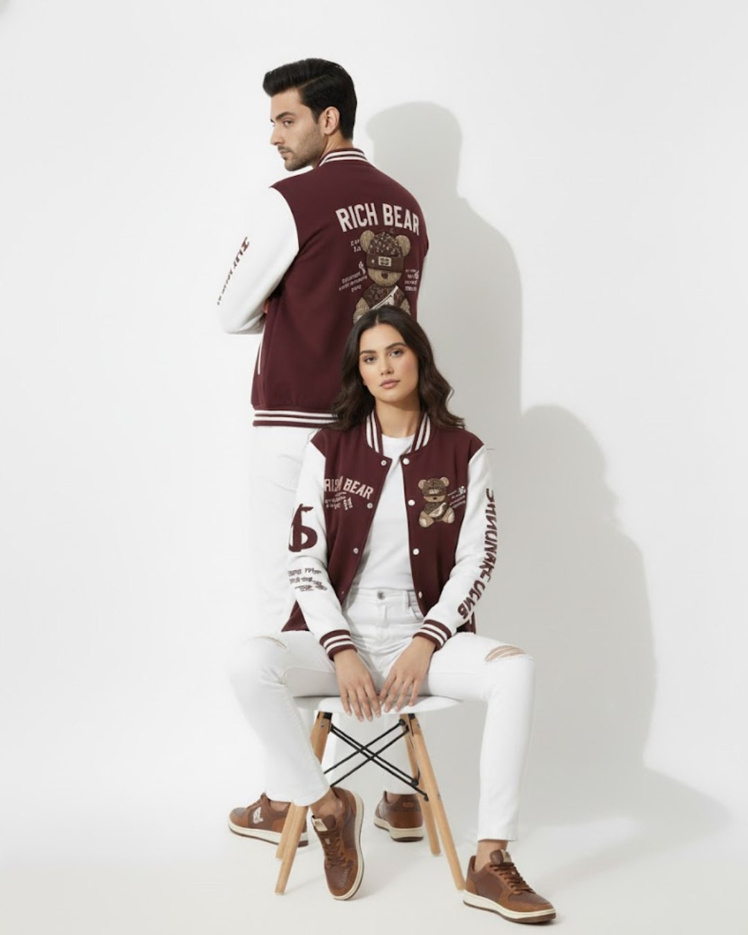College Jackets Rich Bear - Luxury Varsity Jacket