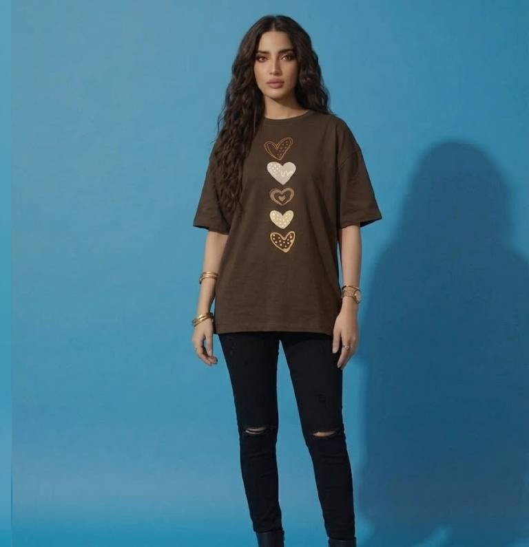 Love Hearts Minimal - Relax Fit T-Shirt