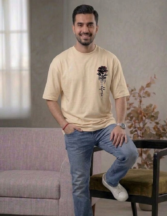 California Rose Minimal - Oversized T-Shirt