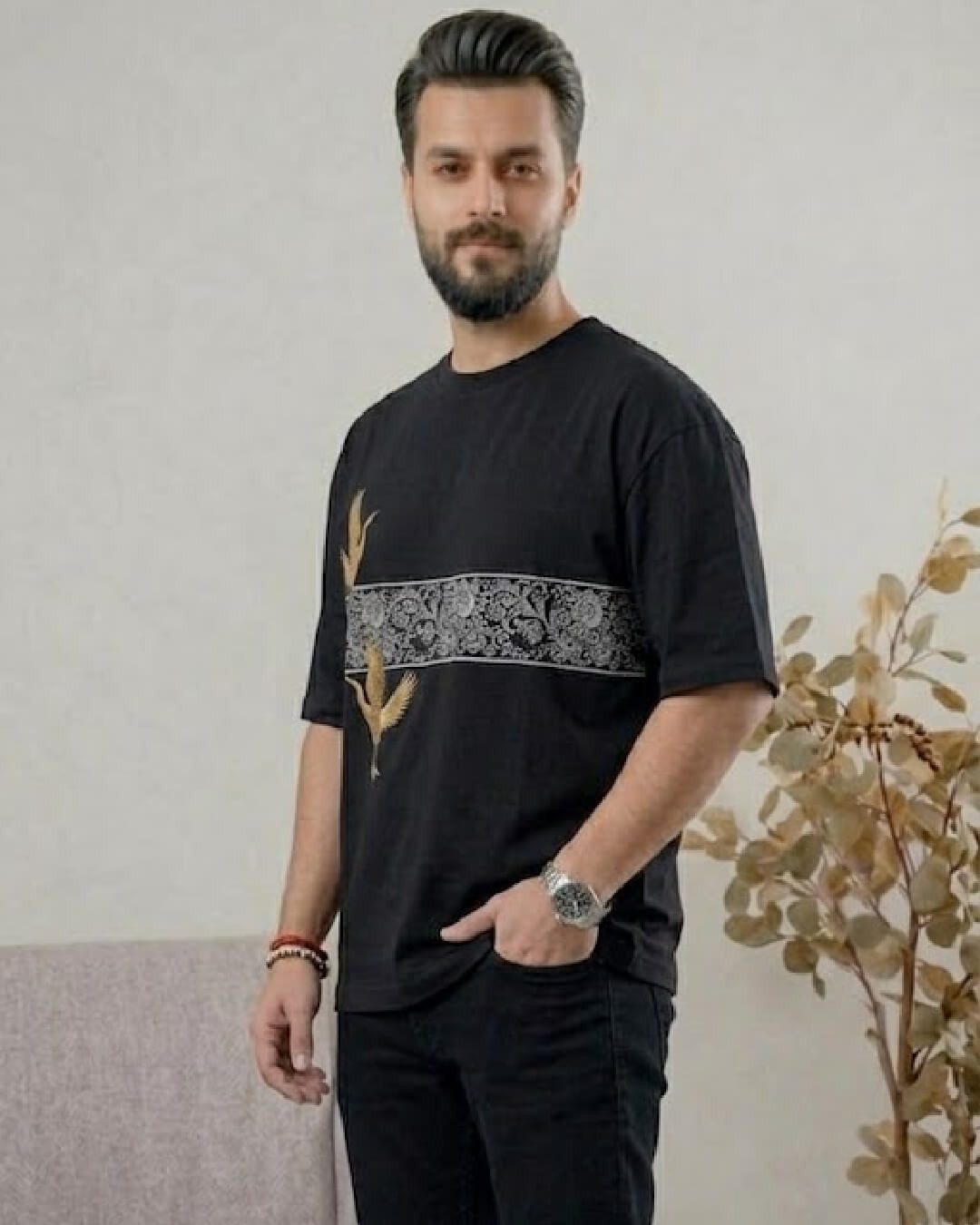 Golden Crane Art Relax - Fit T-Shirt