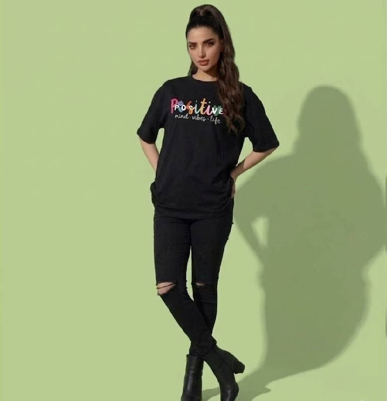 Positive Vibes Relax Fit T-Shirt